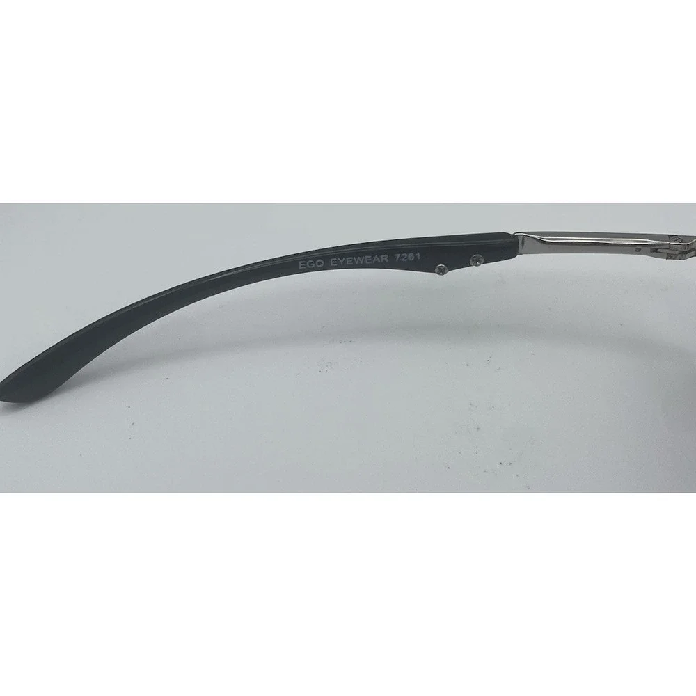 EGO Eyewear 7261 Sunglasses Italian‎ Design Silver Metal Purple Gradient Lens